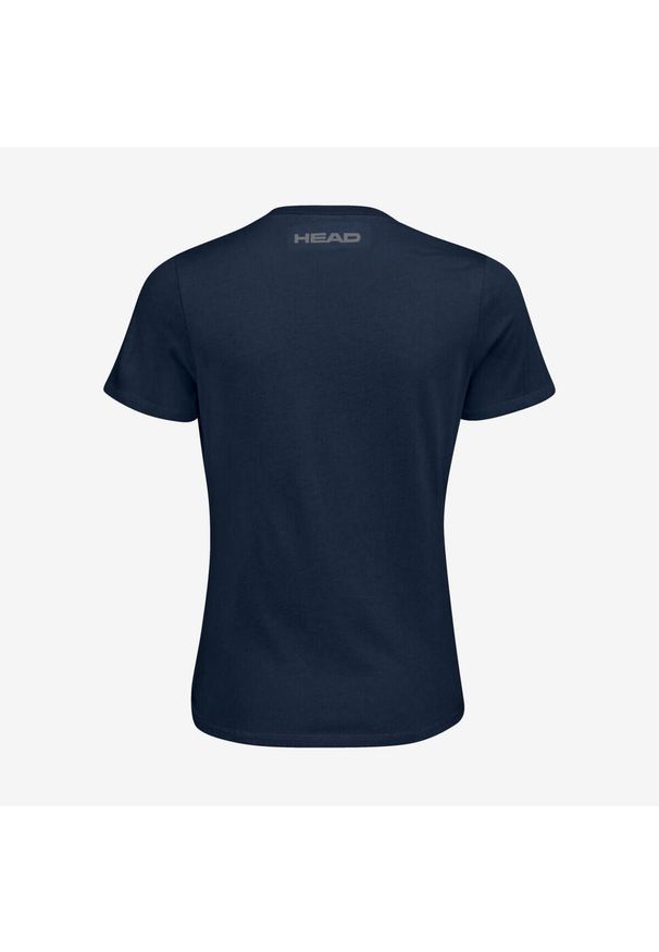 Head - T-shirt damski Club Lara. Kolor: niebieski. Materiał: jersey, bawełna, poliester, materiał. Sport: tenis