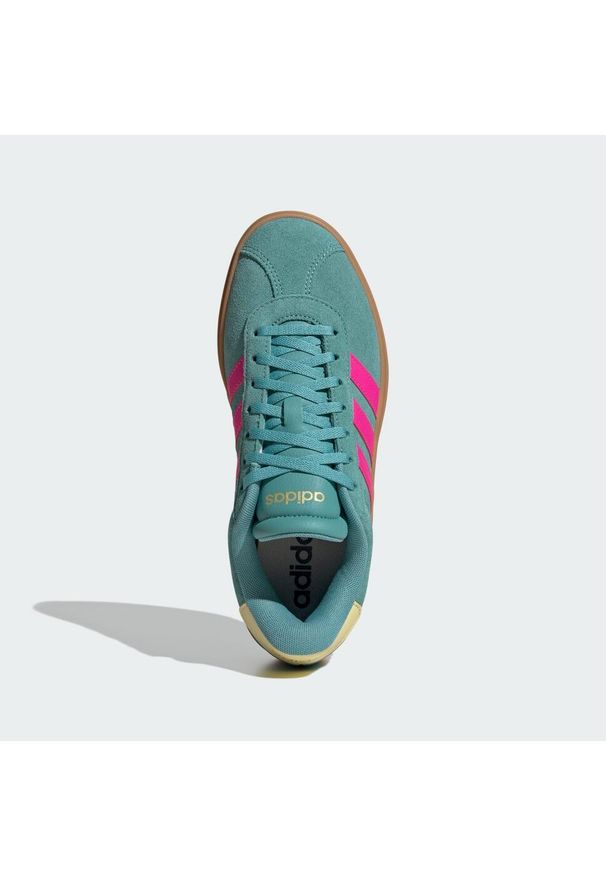 Adidas - Buty VL Court Bold. Kolor: pomarańczowy, żółty, niebieski, wielokolorowy. Obcas: na platformie