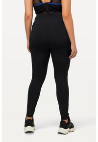 ULLA POPKEN - Damskie Legginsy sportowe szybkoschnące bardzo elastyczne. Kolekcja: plus size. Kolor: czarny. Materiał: elastan, poliester, materiał. Sport: joga i pilates