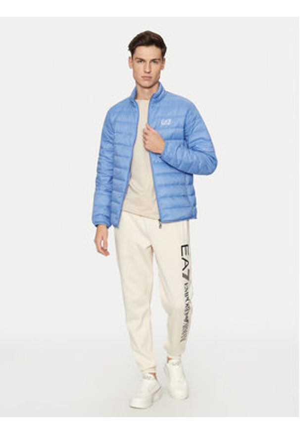 EA7 Emporio Armani Kurtka puchowa 8NPB23 PNGPZ 1526 Niebieski Regular Fit. Kolor: niebieski. Materiał: syntetyk