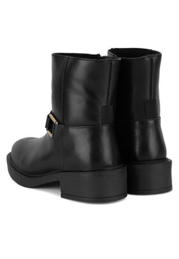 Sergio Bardi Botki WI32-E1060-02SB Czarny. Kolor: czarny. Materiał: skóra