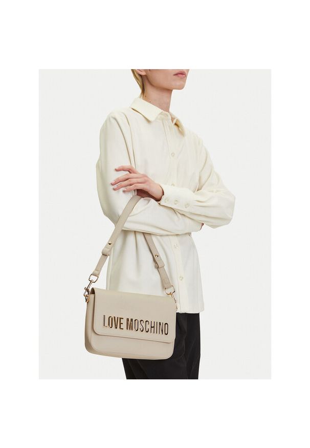 Love Moschino - Torebka LOVE MOSCHINO. Kolor: kremowy
