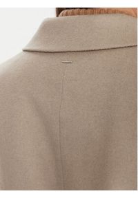 BOSS Płaszcz wełniany Classin 50548371 Beżowy Regular Fit. Kolor: beżowy. Materiał: wełna