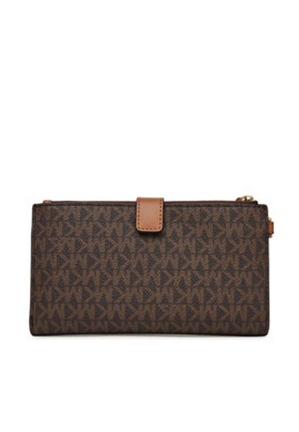 MICHAEL Michael Kors Portfel 32F1GJ6W4B Brązowy. Kolor: brązowy. Materiał: skóra