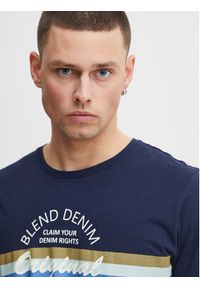 Blend T-Shirt 20715035 Granatowy Regular Fit. Kolor: niebieski. Materiał: bawełna
