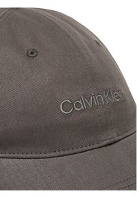 Calvin Klein Czapka z daszkiem Logo Embroidery LV04D5003G Szary. Kolor: szary. Materiał: bawełna, materiał