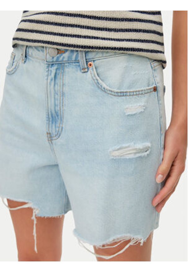 Vero Moda Szorty jeansowe Donna 10342100 Niebieski jasny Regular Fit. Kolor: niebieski. Materiał: bawełna