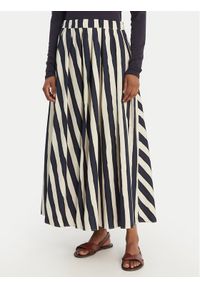 Weekend Max Mara Spódnica midi Duomo 2615101022 Granatowy Regular Fit. Kolor: niebieski. Materiał: bawełna #1