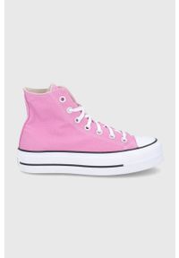 Converse - Trampki. Nosek buta: okrągły. Zapięcie: sznurówki. Kolor: różowy. Materiał: guma #1