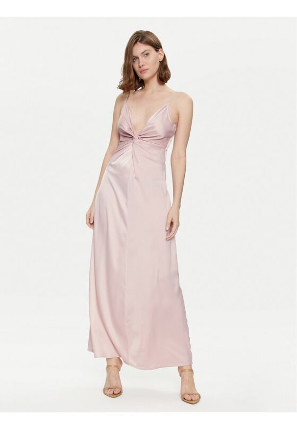 YAS Sukienka wieczorowa Athena 26032472 Różowy Regular Fit. Kolor: różowy. Materiał: syntetyk. Styl: wizytowy