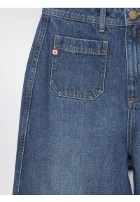 Big-Star - Jeansy damskie z szeroką nogawką niebieskie Celin 492. Stan: podwyższony. Kolor: niebieski. Sezon: lato. Styl: klasyczny, rockowy, retro #2