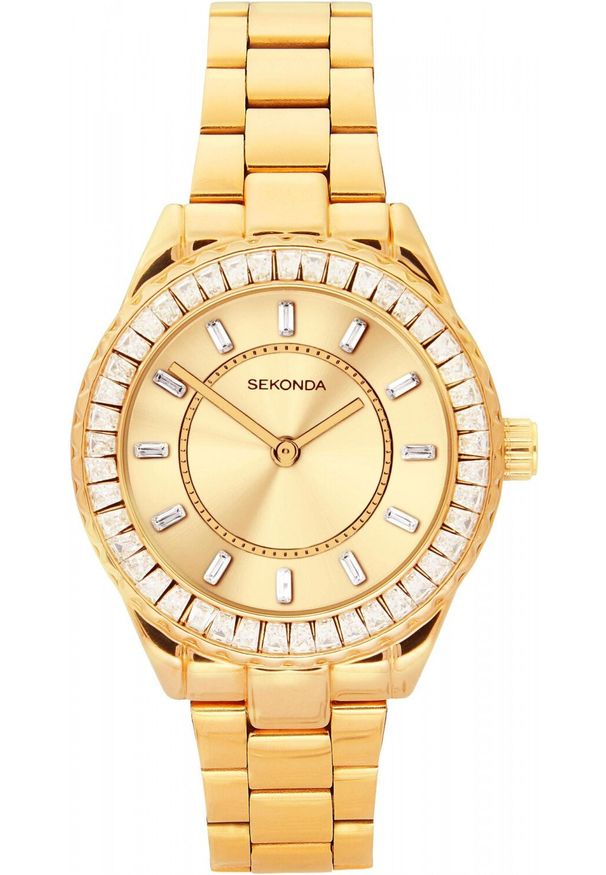 Zegarek Sekonda Zegarek damski Sekonda 40732 CYRKONIE złoty. Kolor: złoty