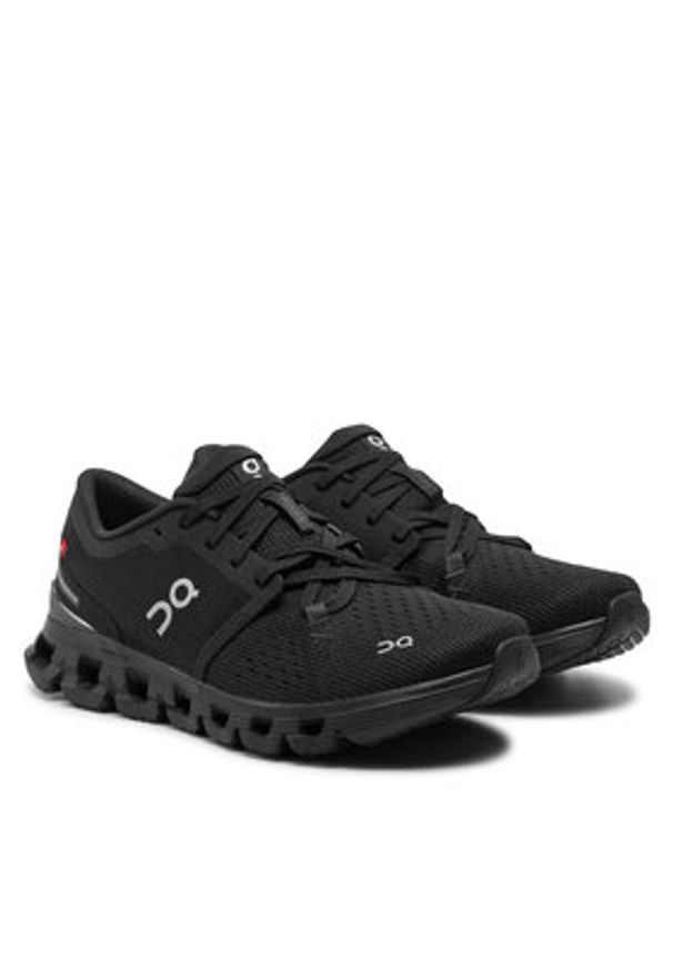 On Buty do biegania Cloud X 4 3WE30070106 Czarny. Kolor: czarny. Materiał: materiał