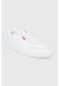 Levi's® - Levi's Buty Munro kolor biały. Okazja: na spotkanie biznesowe. Nosek buta: okrągły. Zapięcie: sznurówki. Kolor: biały. Materiał: guma #3