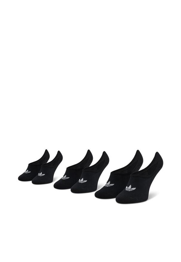 Adidas - adidas Zestaw 3 par stopek unisex No-Show Socks 3P FM0677 Czarny. Kolor: czarny. Materiał: materiał