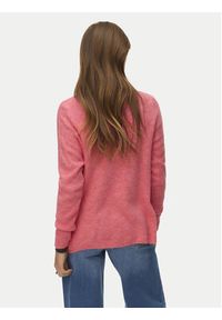 Vero Moda Sweter Crewlefile 10233357 Koralowy Loose Fit. Kolor: pomarańczowy. Materiał: syntetyk #3