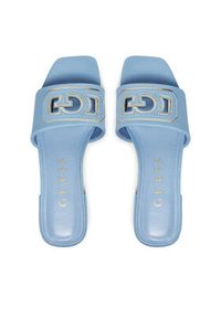 Guess Klapki FLJTAR LEA19 Niebieski. Kolor: niebieski. Materiał: skóra #5