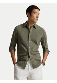 Polo Ralph Lauren Koszula 710654408504 Khaki Regular Fit. Typ kołnierza: polo. Kolor: brązowy. Materiał: bawełna #1