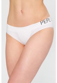 Pepe Jeans - Figi Alene. Kolor: biały. Materiał: bawełna, dzianina, poliamid, elastan, poliester. Wzór: gładki #1