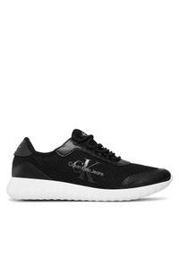 Calvin Klein Jeans Sneakersy Eva Runner Monologo YM0YM00584 Czarny. Kolor: czarny. Materiał: materiał #1