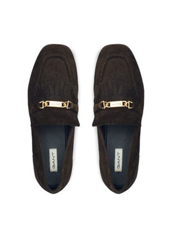 GANT - Gant Loafersy 31573124 Brązowy. Kolor: brązowy. Materiał: skóra, zamsz