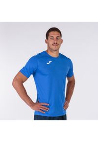 Koszulka do piłki nożnej męska Joma Strong. Kolor: niebieski. Materiał: poliester