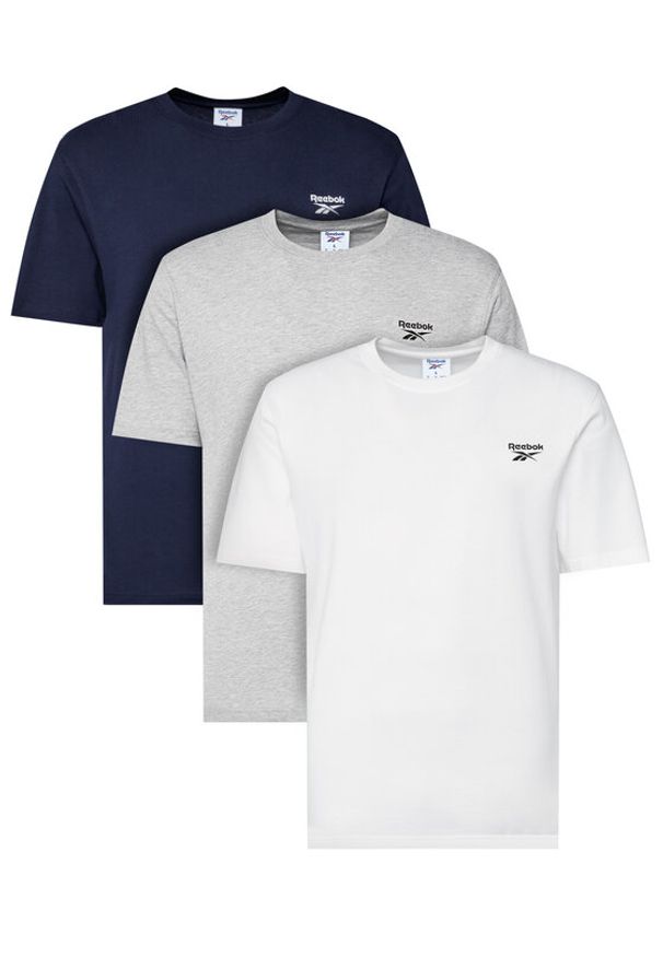 Reebok Komplet 3 t-shirtów Warnock RK25192CCM Kolorowy Regular Fit. Materiał: bawełna. Wzór: kolorowy