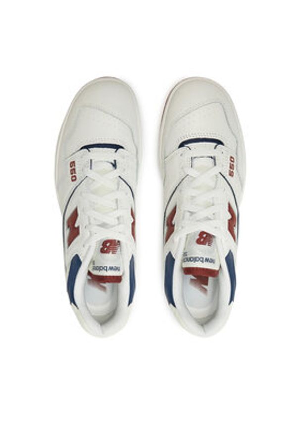 New Balance Sneakersy BB550ESG Biały. Kolor: biały. Materiał: skóra