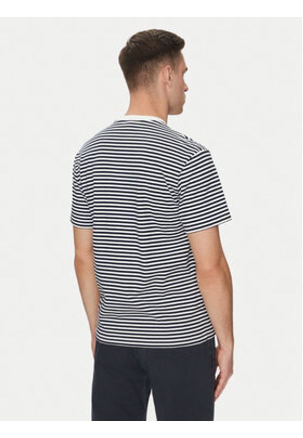 Lacoste T-Shirt TH9749 Granatowy Regular Fit. Kolor: niebieski. Materiał: bawełna