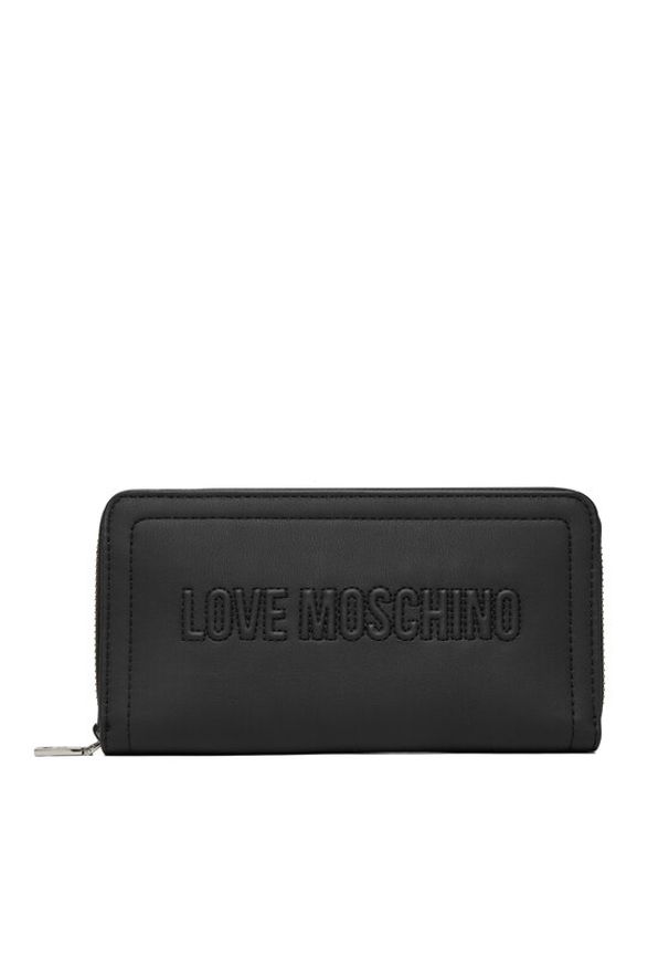 Love Moschino - LOVE MOSCHINO Portfel JC5500PP0OLE0000 Czarny. Kolor: czarny. Materiał: skóra