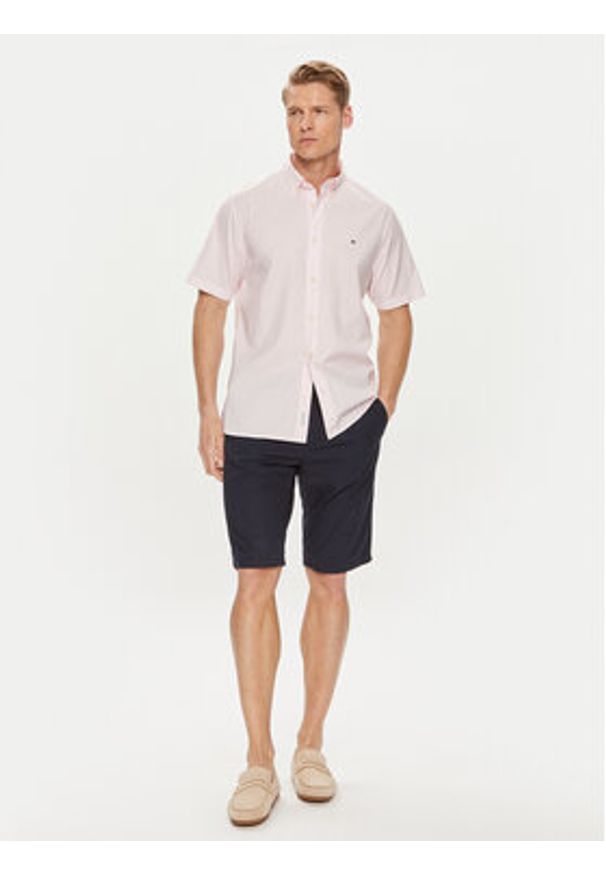 TOMMY HILFIGER - Tommy Hilfiger Koszula MW0MW33809 Różowy Regular Fit. Kolor: różowy. Materiał: bawełna