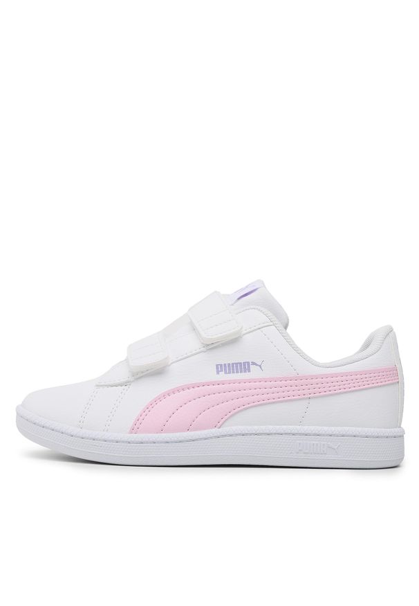 Sneakersy Puma Up V Ps 373602 28 Puma White/Pearl Pink/Violet. Kolor: biały. Materiał: skóra