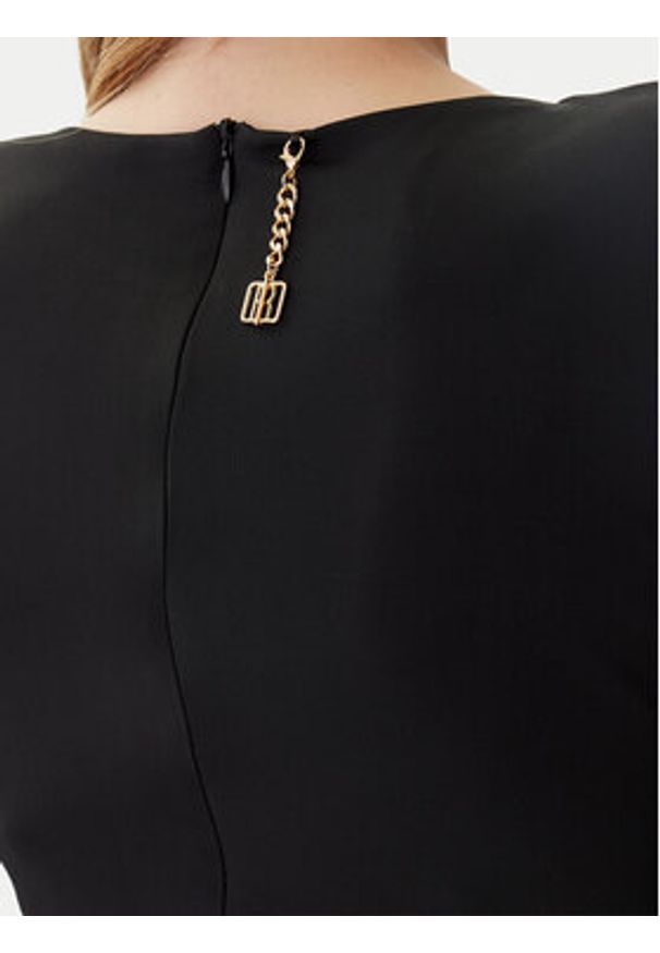 Fracomina Sukienka wieczorowa FQ25WD3006W62601 Czarny Slim Fit. Kolor: czarny. Materiał: syntetyk. Styl: wizytowy