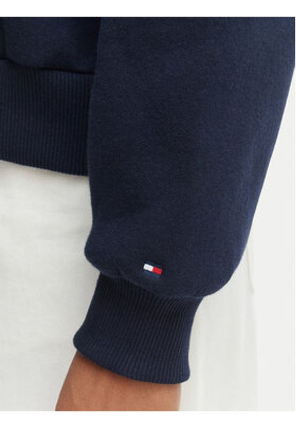 TOMMY HILFIGER - Tommy Hilfiger Bluza WW0WW47831 Granatowy Regular Fit. Kolor: niebieski. Materiał: syntetyk, bawełna