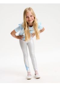 Sinsay - Legginsy Disney Princess - srebrny. Kolor: srebrny. Wzór: motyw z bajki