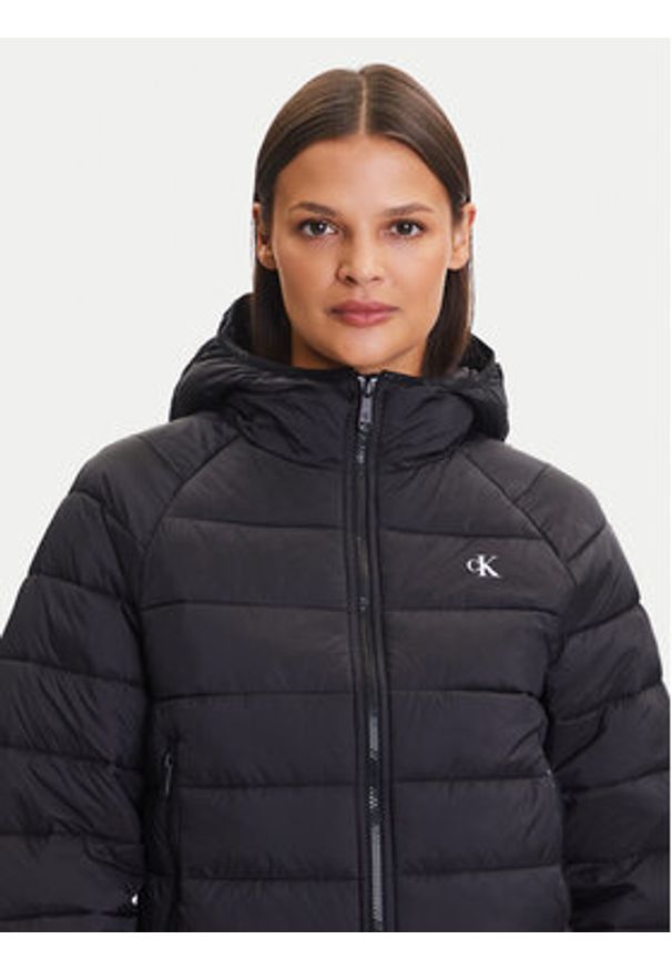 Calvin Klein Jeans Kurtka przejściowa LV047C510G Czarny Regular Fit. Kolor: czarny. Materiał: syntetyk