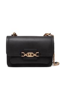 MICHAEL Michael Kors Torebka Heather 30S2G7HL3L Czarny. Kolor: czarny. Materiał: skórzane