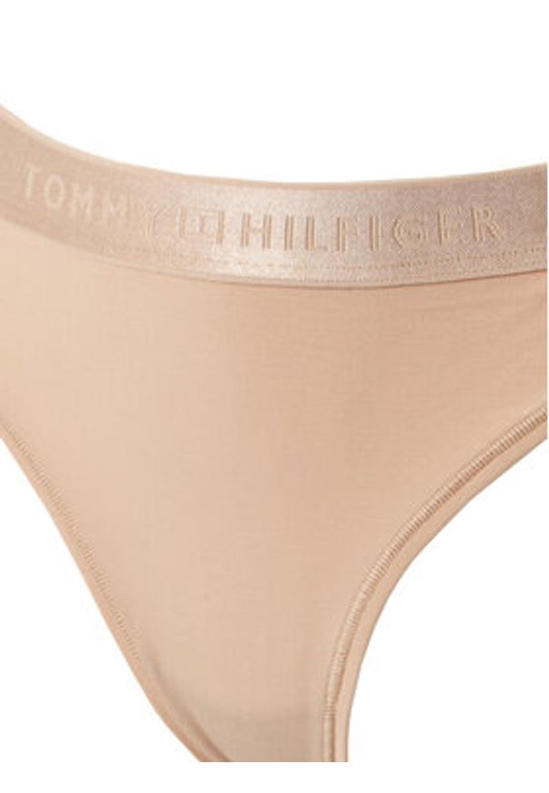 TOMMY HILFIGER - Tommy Hilfiger Stringi UW0UW06260 Beżowy. Kolor: beżowy