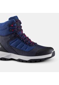 quechua - Buty turystyczne męskie Quechua SH500 mountain Mid wodoodporne. Kolor: czerwony, niebieski, wielokolorowy. Materiał: materiał. Szerokość cholewki: normalna. Sezon: zima. Sport: turystyka piesza, wspinaczka