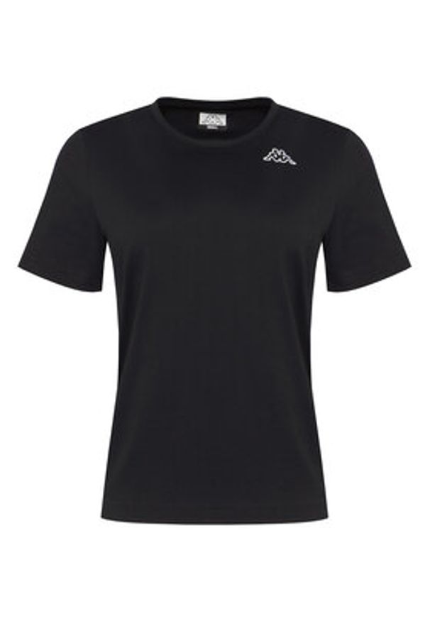 Kappa Komplet 3 t-shirtów Logo Sylvie 38277LW Czarny Regular Fit. Kolor: czarny. Materiał: bawełna