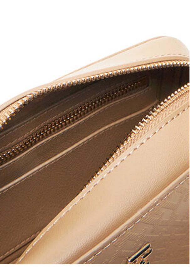 TOMMY HILFIGER - Tommy Hilfiger Torebka Th Distinct Camera Bag Mono AW0AW17221 Brązowy. Kolor: brązowy. Materiał: skórzane