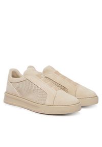Fabi Sneakersy FU1326.A02ZIPCVG051 Écru. Kolor: kremowy. Materiał: skóra, zamsz #5