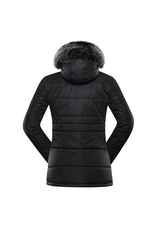 ALPINE PRO - Kurtka uniwersalna damska Alpine Pro Egypa. Typ kołnierza: kaptur. Kolor: czarny. Materiał: syntetyk. Sport: turystyka piesza