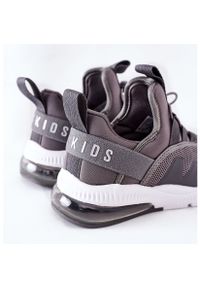 Dziecięce Sportowe Buty Sneakersy ABCKIDS Szare. Kolor: szary. Materiał: materiał, guma #4