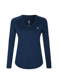 DARE 2B - Damska Koszulka Z Długim Rękawem Discern. Kolor: szary, niebieski, wielokolorowy. Długość rękawa: długi rękaw. Długość: długie. Sport: turystyka piesza #1