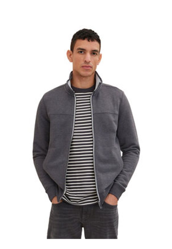 Tom Tailor Bluza 1037049 Szary Regular Fit. Kolor: szary. Materiał: bawełna, syntetyk