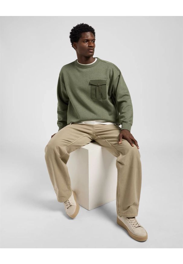 Lee - MESKIE SPODNIE LEE PARACHUTE CARGO KANSAS CITY KHAK 112370581