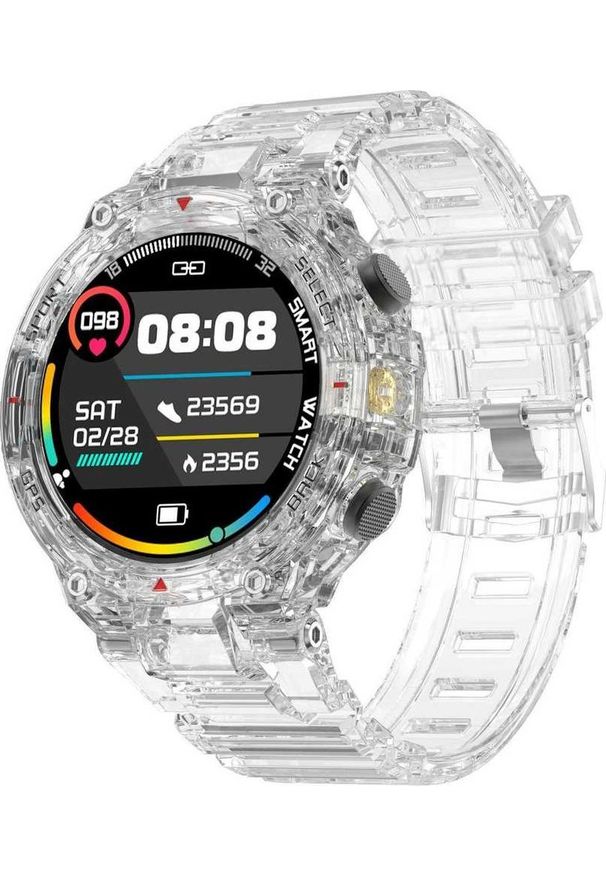 DT NO.1 - Smartwatch DT No.1 DT5 Sport Przezroczysty. Rodzaj zegarka: smartwatch. Styl: sportowy