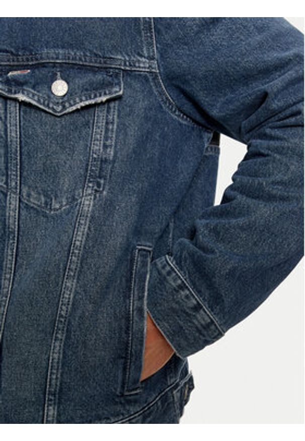 Tommy Jeans Koszula jeansowa Ryan DM0DM20495 Niebieski Regular Fit. Kolor: niebieski. Materiał: bawełna