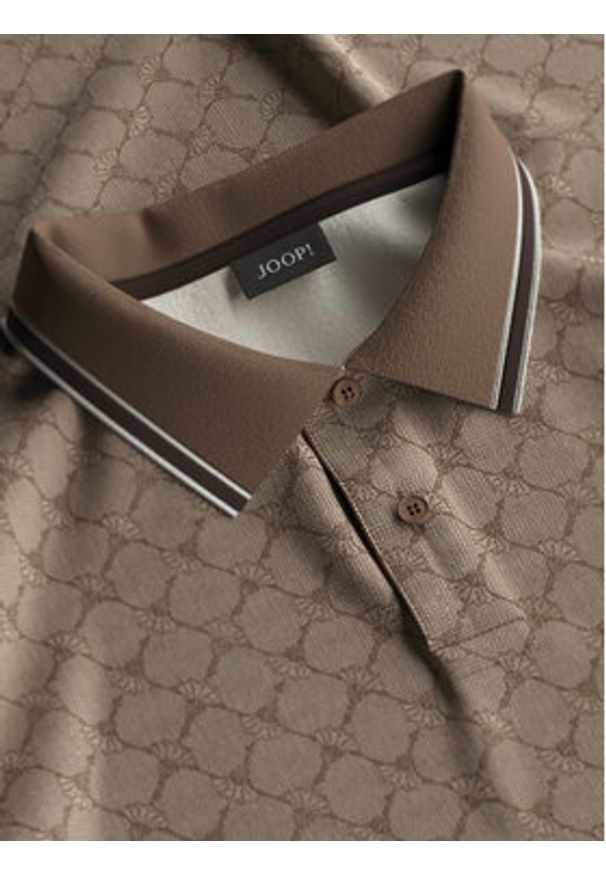 JOOP! Polo 17 JJ-11Talon 10018927 30044677 Brązowy Regular Fit. Typ kołnierza: polo. Kolor: brązowy. Materiał: syntetyk
